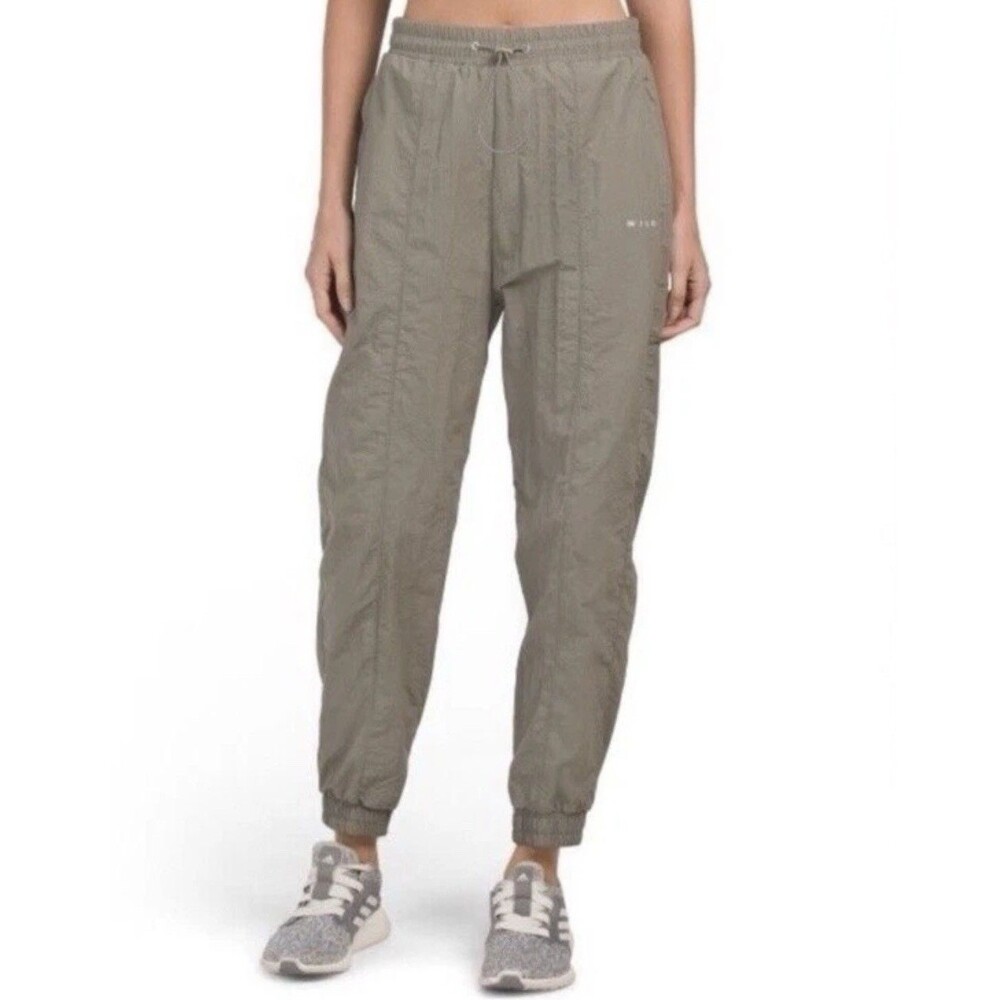 Wilo The Label‎ Pants Womens XS Green Sage Parachute Windbreaker Anthropologie